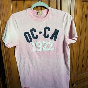 Hollister Soft Pink Crew Neck Tee